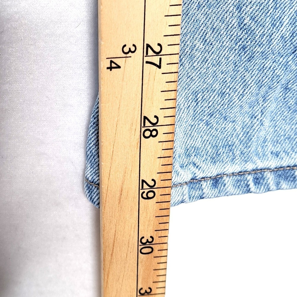 Pistola Aries Straight Leg Jeans Womens 27 Light Wash Silver Allover Stud Detail - Picture 13 of 13
